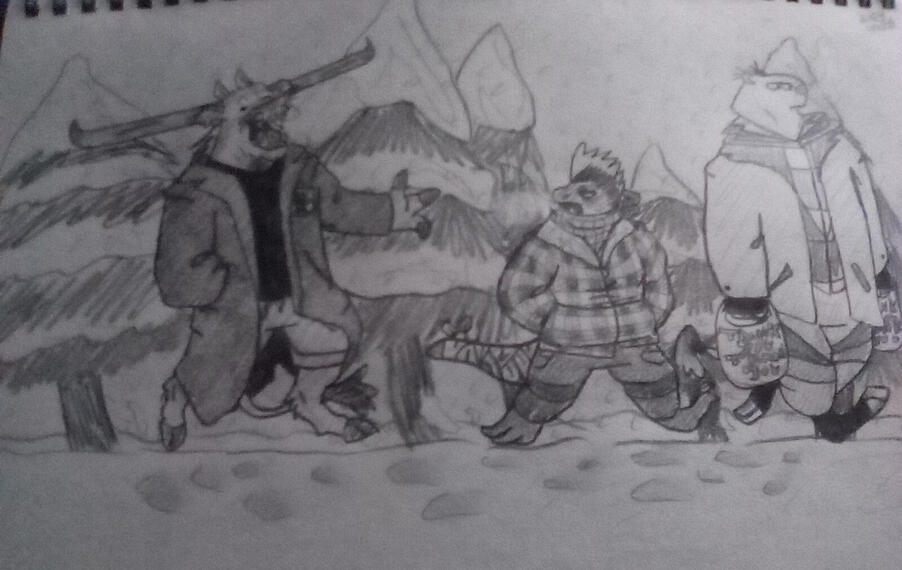 Quick ish greyscale scene 2024