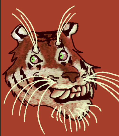 Lined head bust 2023