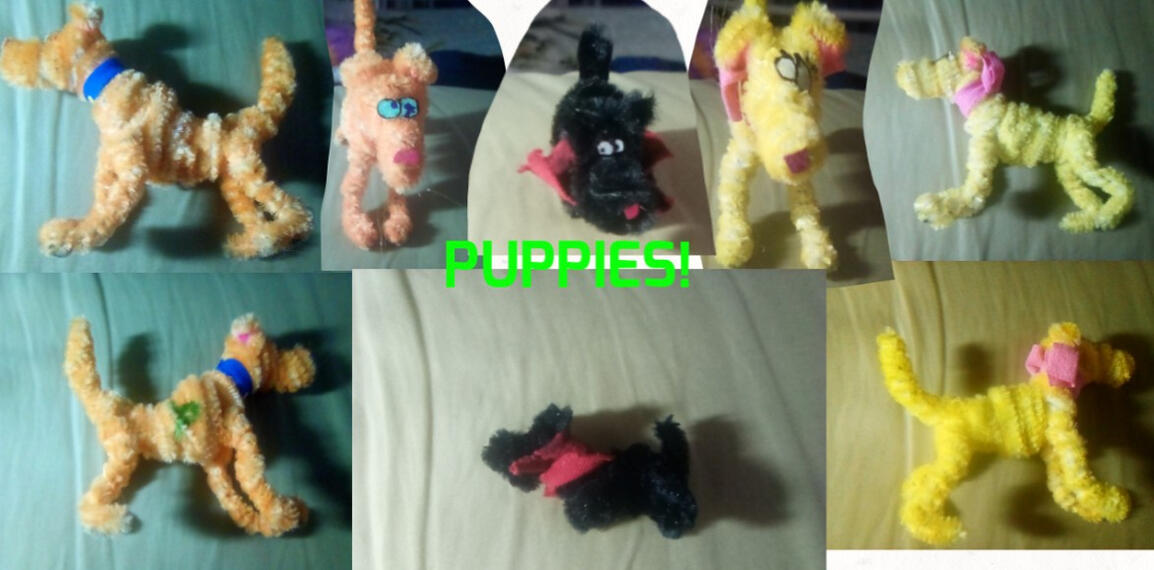 Made with pipe cleaners, cardboard, sharpie and fabric! Roughly 3-4 inches! 2025