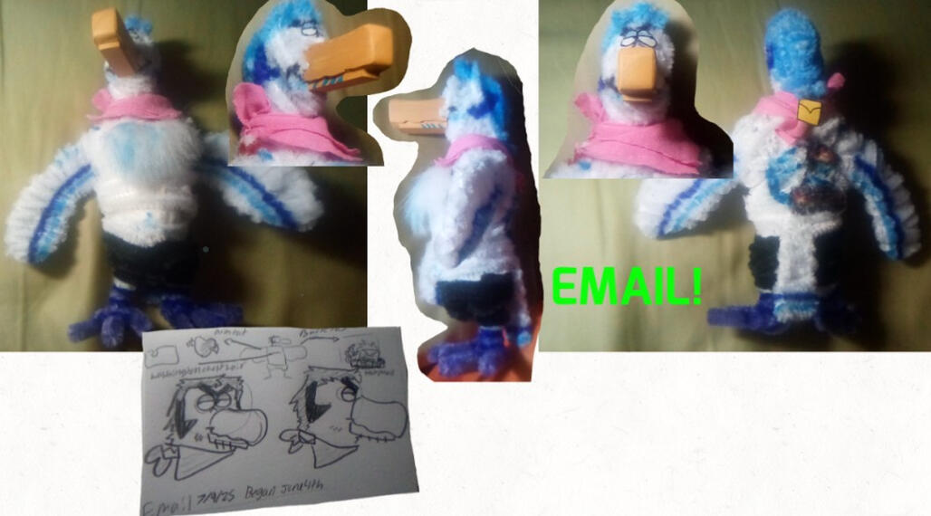 Made with pipe cleaners,cotton stuffing,wood,fabric,cardboard,sharpie and acrylic paint!